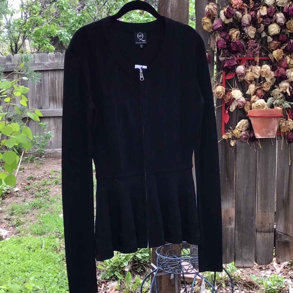 McQ Alexander McQueen Knit Zip-Front Top